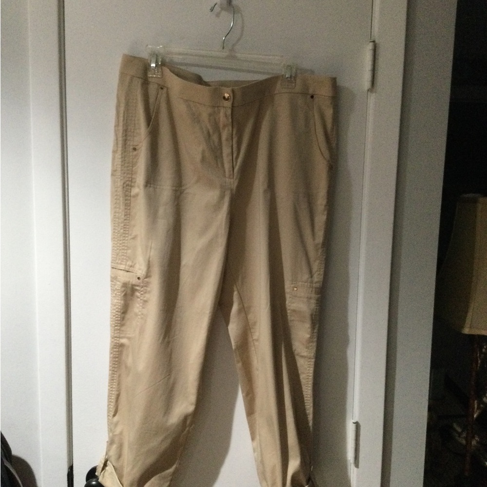 Chico's Khaki Casual Pants - Neutral Beige